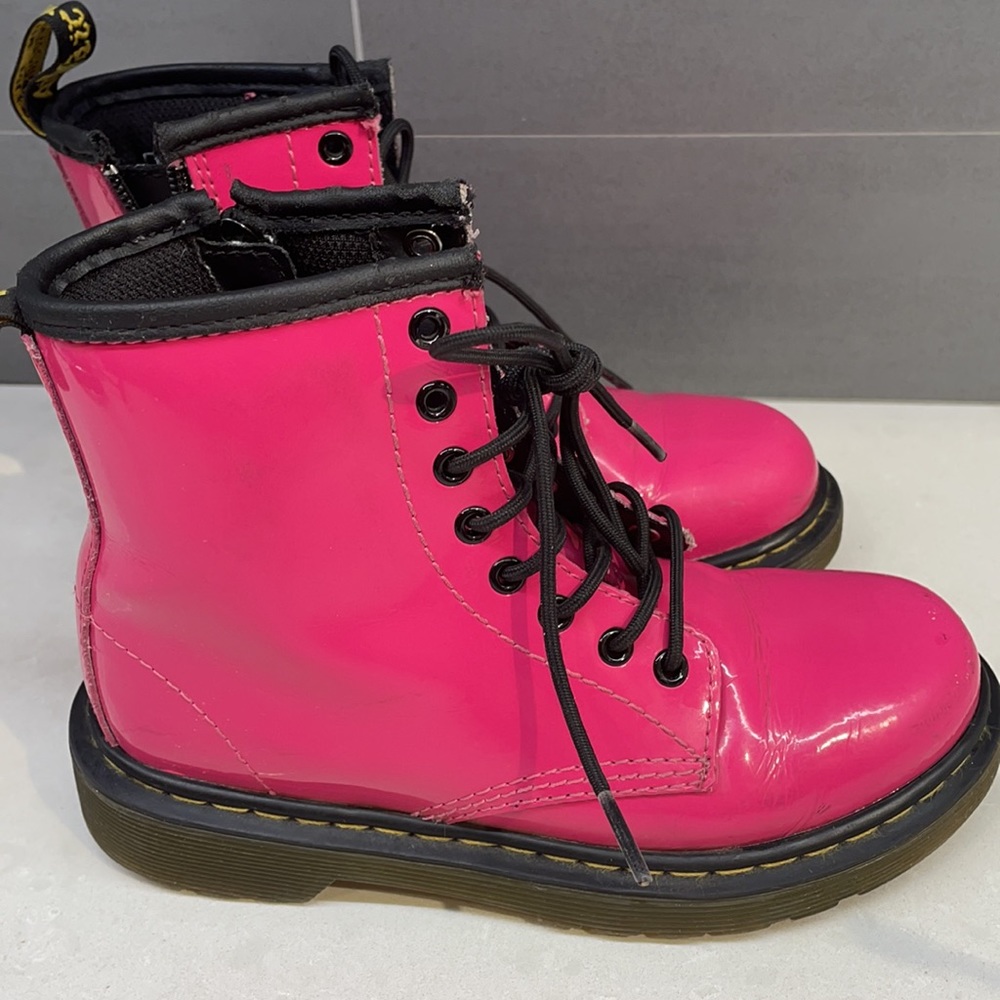 Hot Pink Patent Leather Dr. Martens